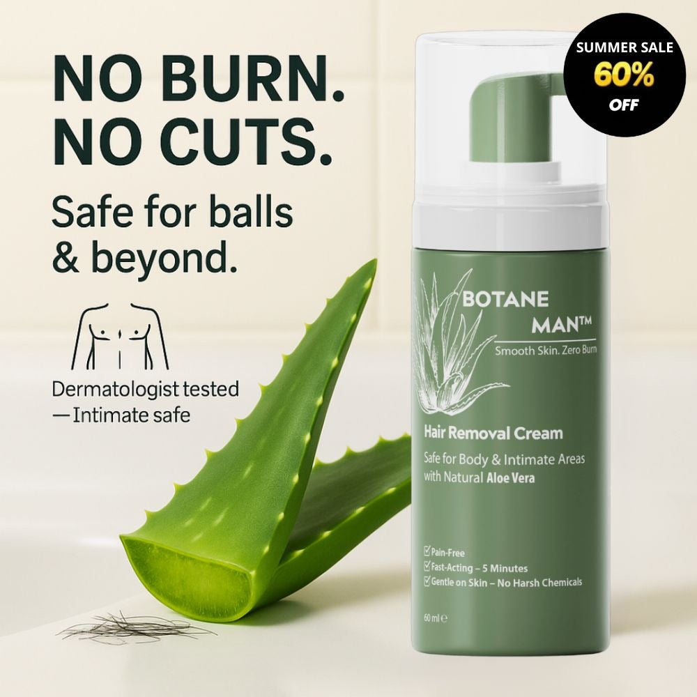Botane Man hair removal cream - no burn no cuts
