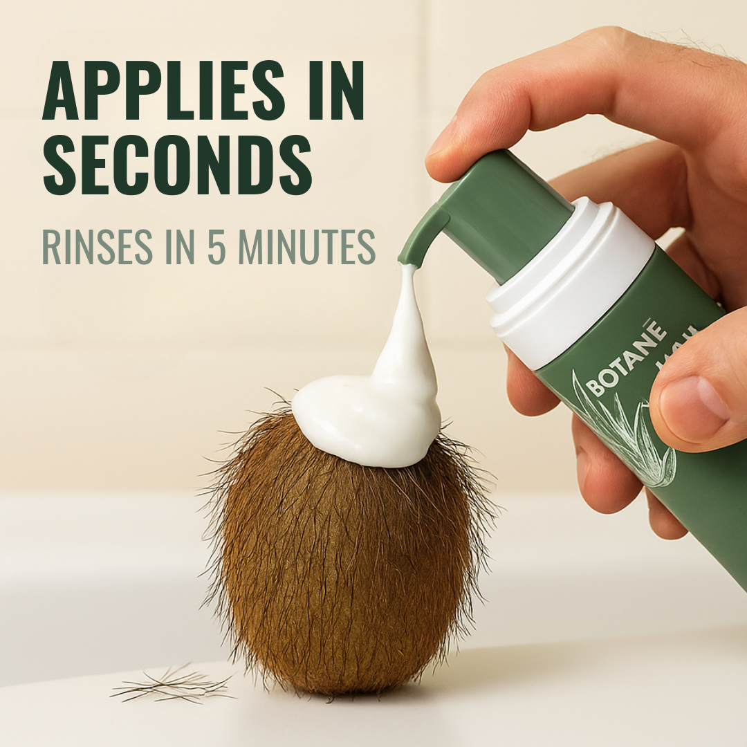 Applies in seconds - rinses in 5 minutes