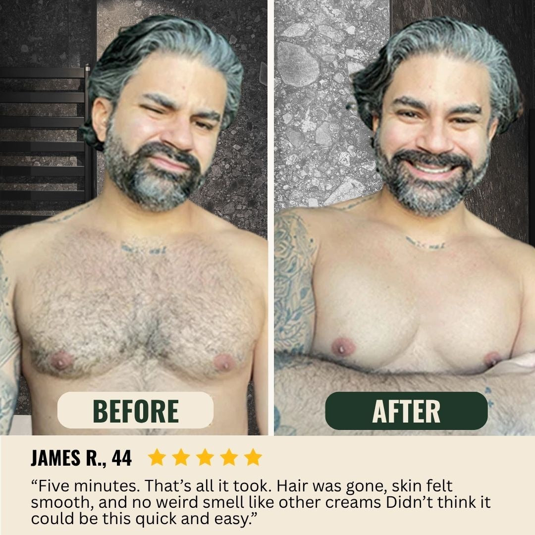 Before and after - James R