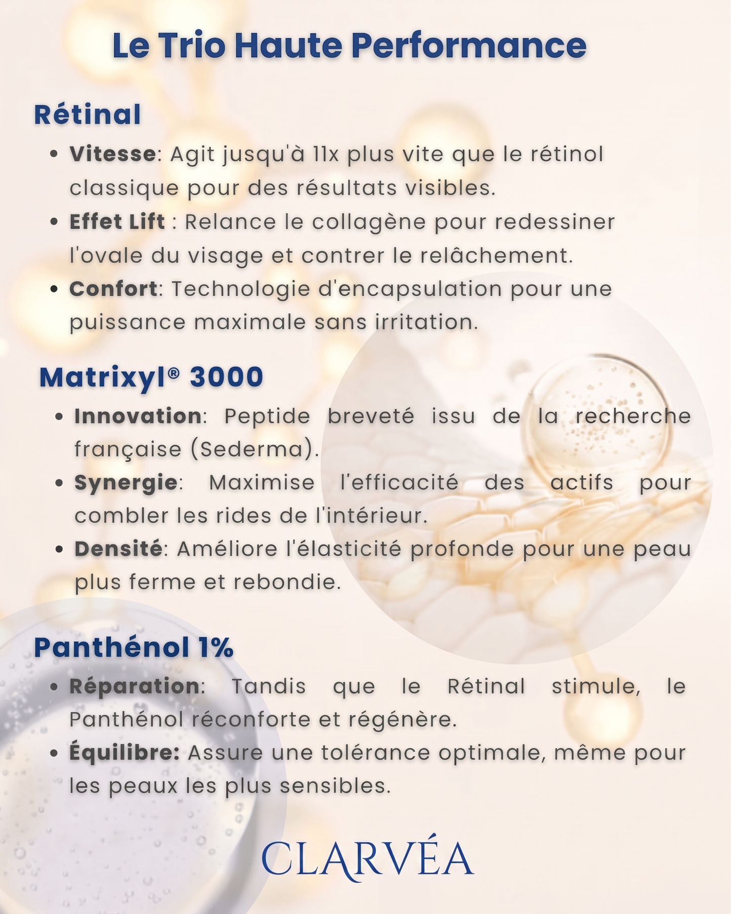 Le trio haute performance Clarvéa