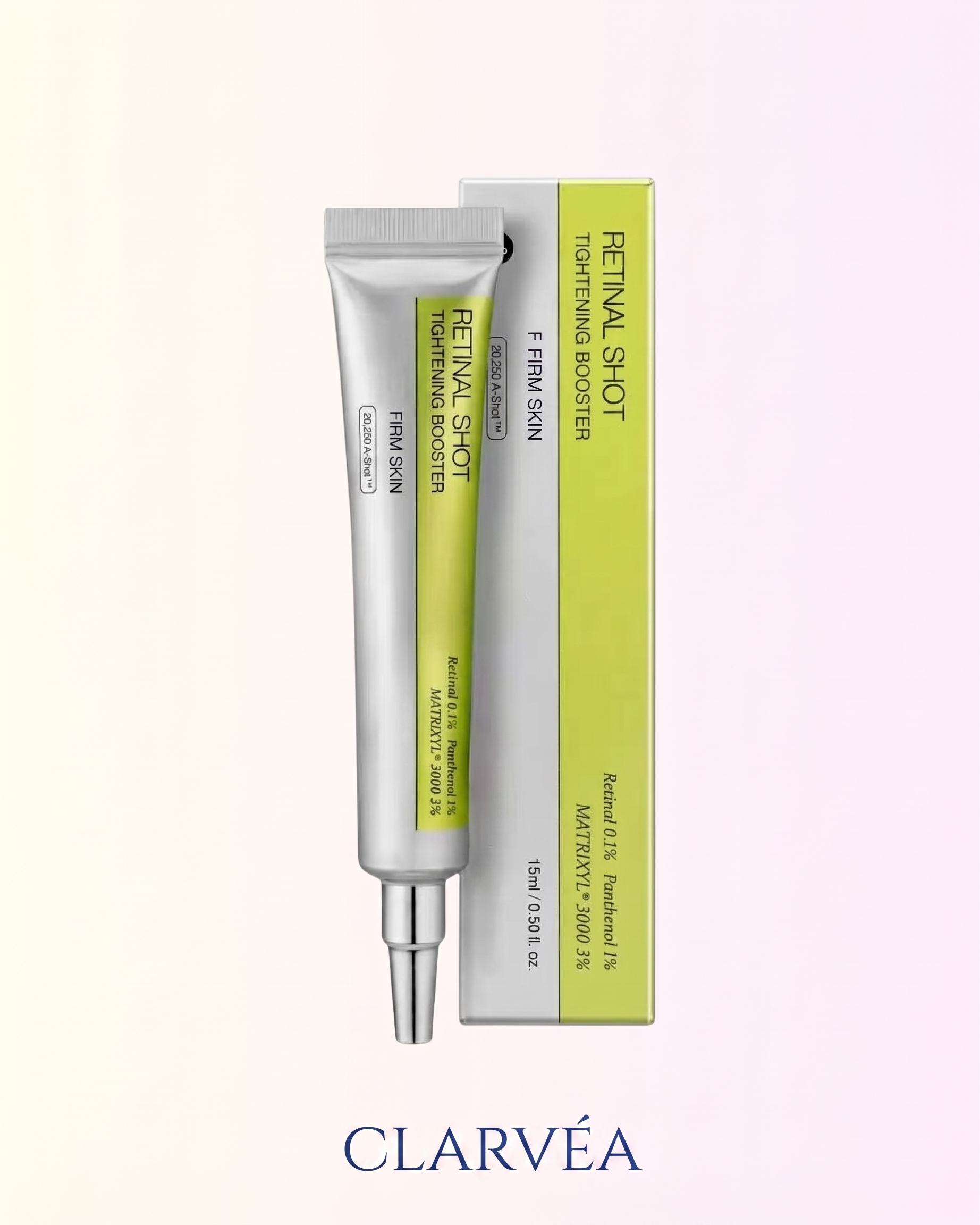Clarvéa – sérum rétinal, tube et boîte