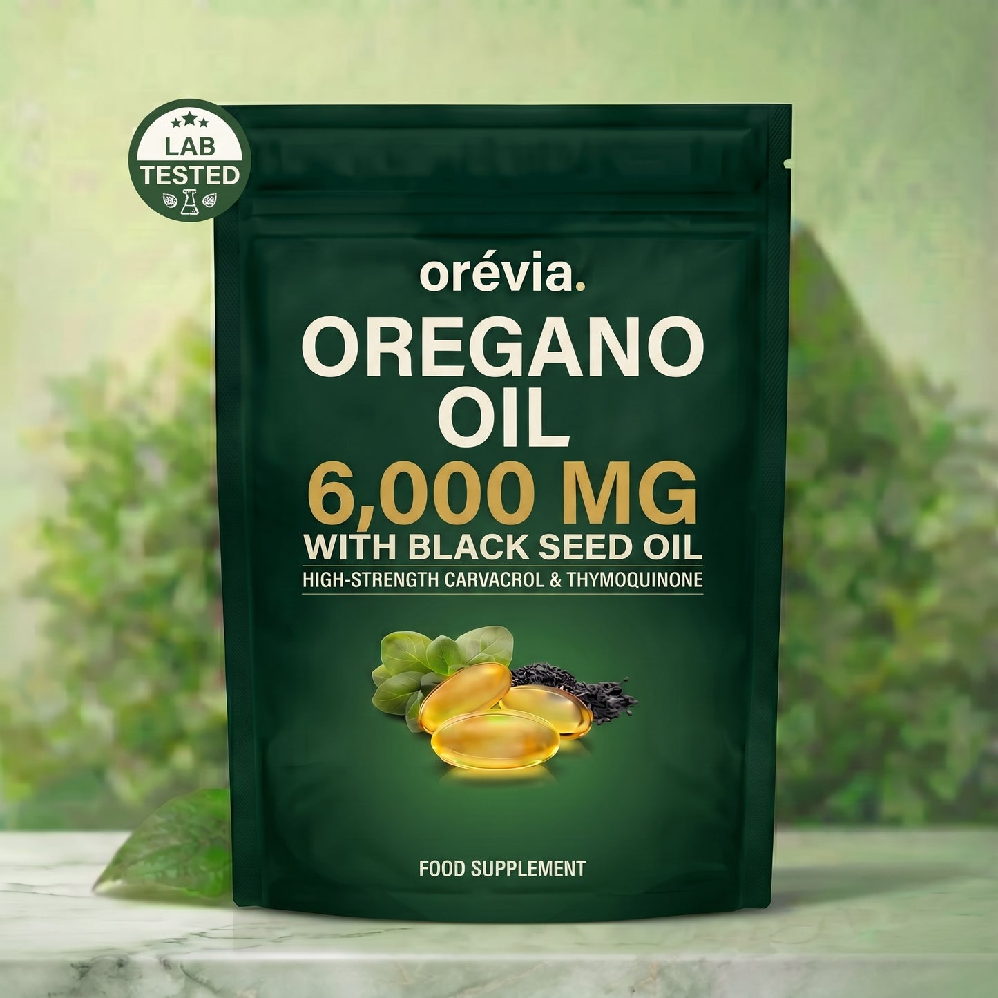 Orévia - oregano oil pouch